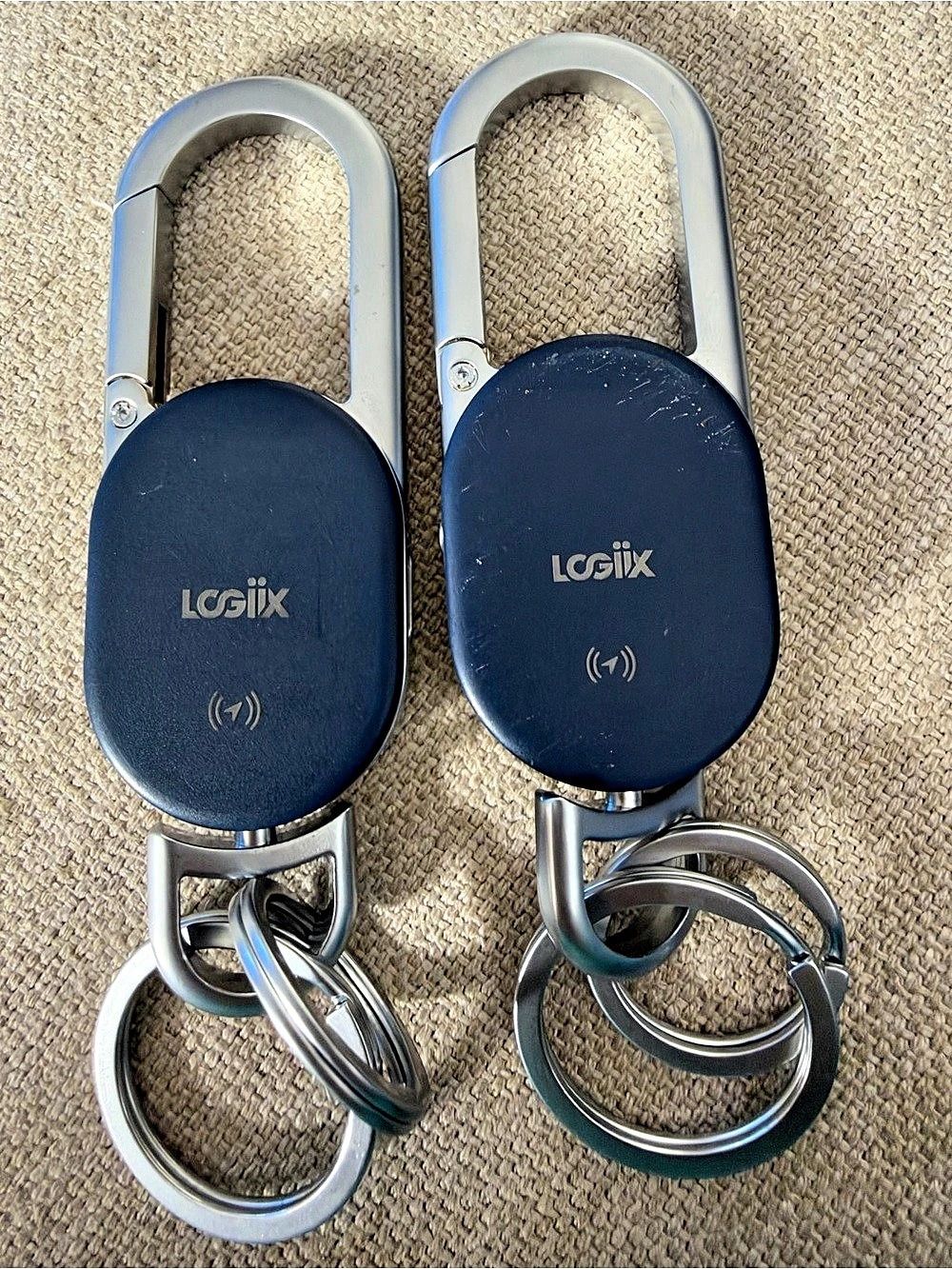 LOGiiX KeySmart Pro Key Organizers Blue & Silver Pair